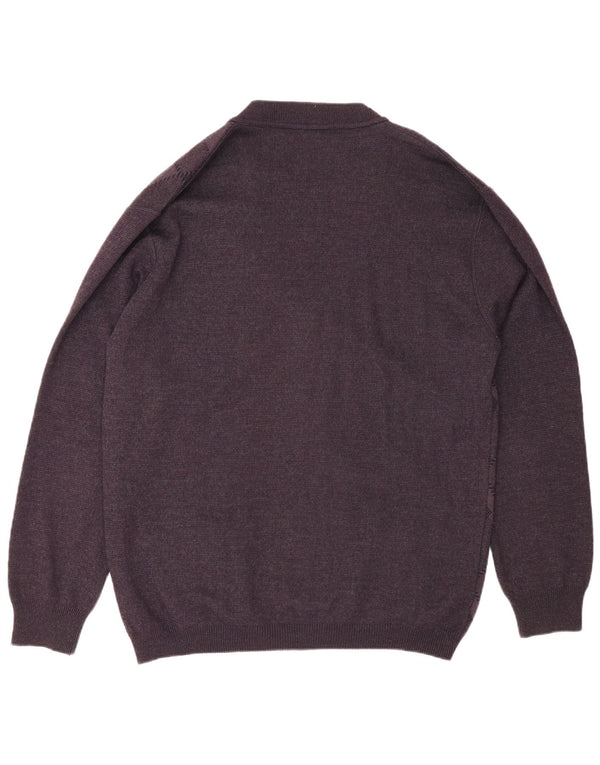 Pulover cardigan pentru bărbați Rodes 2XL mov Argyle/Lână diamant