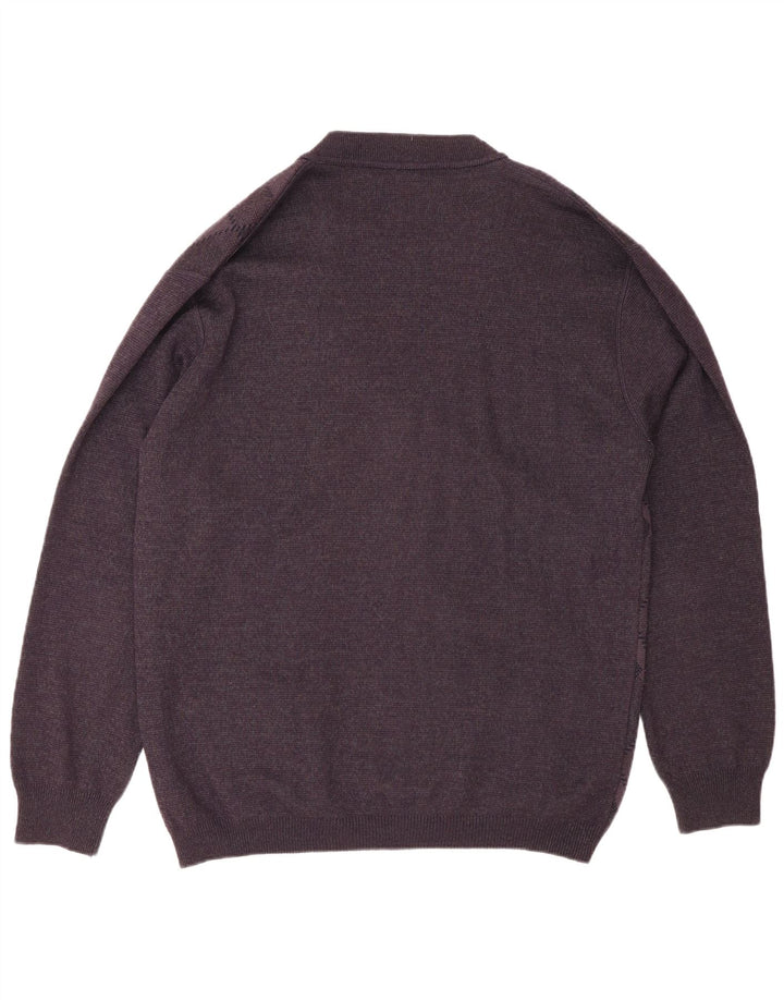 Pulover cardigan pentru bărbați Rodes 2XL mov Argyle/Lână diamant