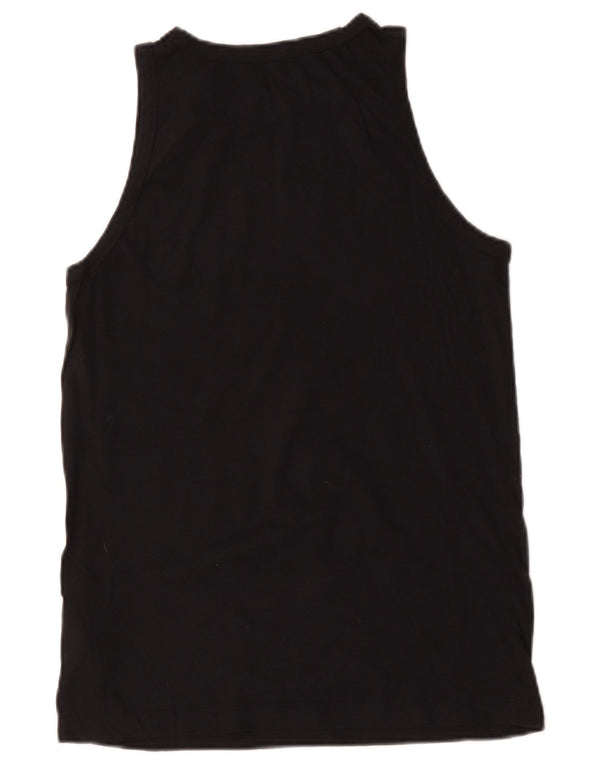 Vesta grafică pentru băieți NIKE Top 13-14 ani XL bumbac negru