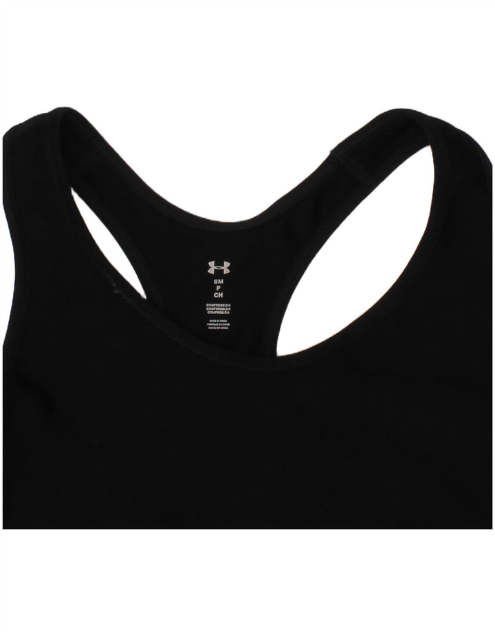Sutien sport grafic pentru femei Under Armour, mic, negru, poliester sport
