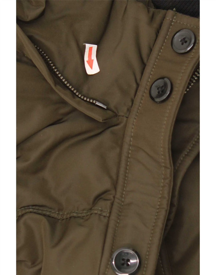 Jachetă căptușită pentru bărbați Zara UK 38 Medium Khaki