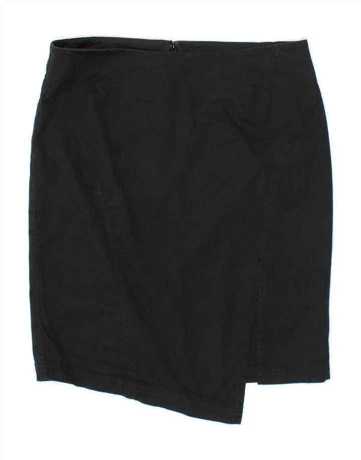 STEFANEL Womens Pencil Skirt IT 42 Medium W28  Black Vintage Stefanel and Second-Hand Stefanel from Messina Hembry 
