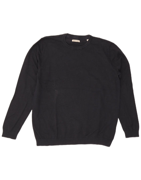 Pulover Jack & Jones pentru bărbați, cu gât crew, XL, bleumarin