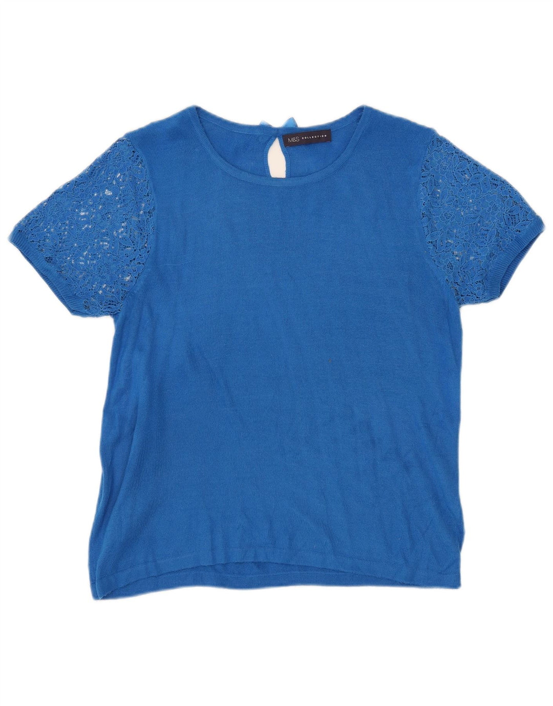 Pulover pentru femei Marks & Spencer cu decolteu cu barca UK 12 Medium Blue