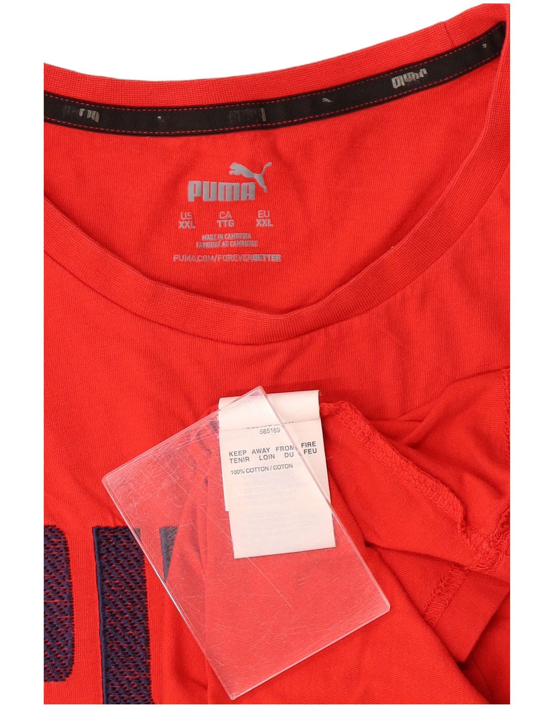 Tricou grafic PUMA pentru bărbați Top 2XL bumbac roșu