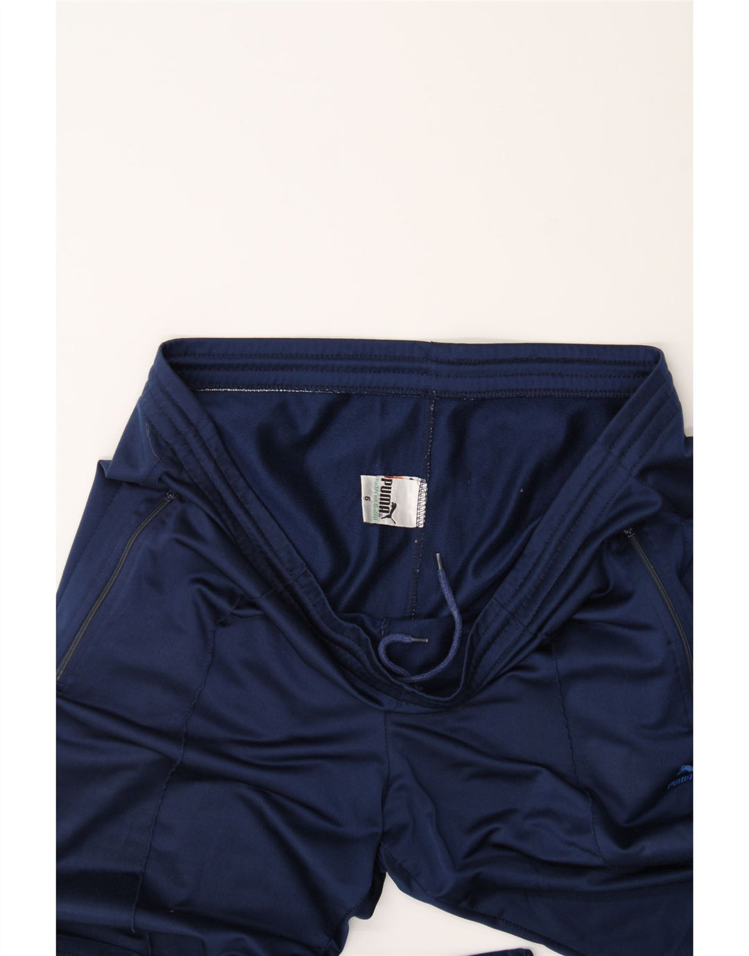 PUMA Womens Tracksuit Trousers US 6 Medium  Navy Blue Polyester Vintage Puma and Second-Hand Puma from Messina Hembry 