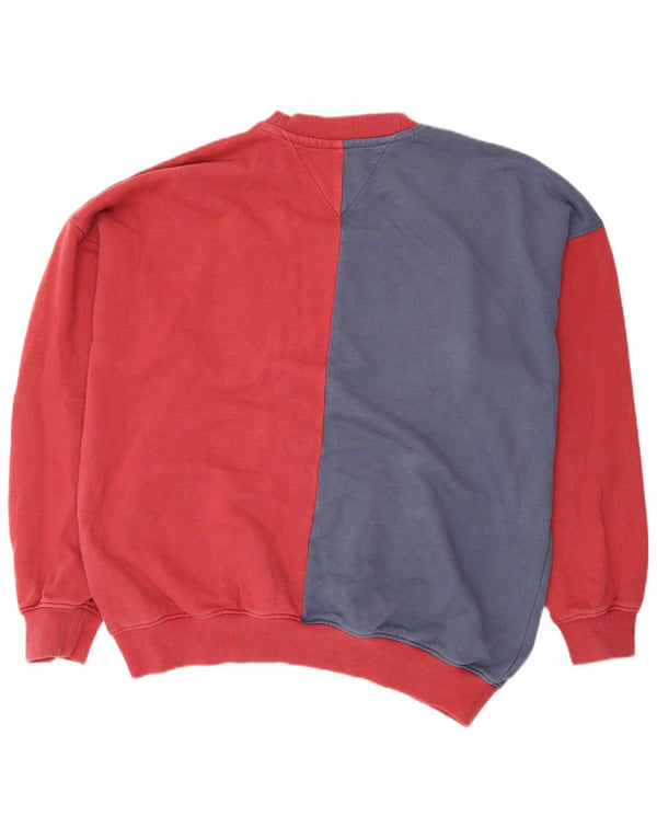 Hanorac grafic pentru bărbați Tommy Hilfiger Pulover XL, roșu, bumbac color bloc