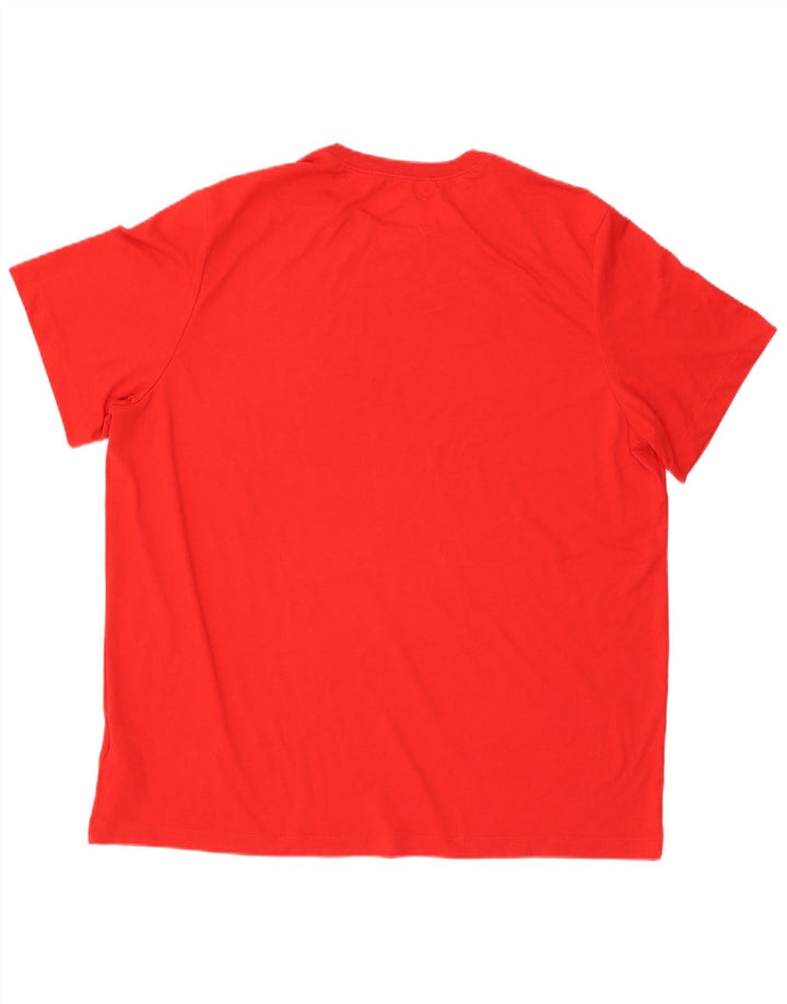 Tricou grafic pentru bărbați NIKE Dri Fit Top 2XL poliester roșu