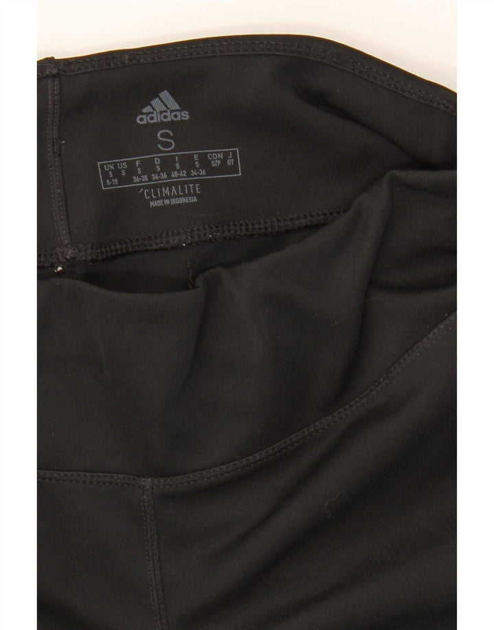 Leggings Adidas Aeroready Capri pentru femei UK 8/10 Poliester negru mic