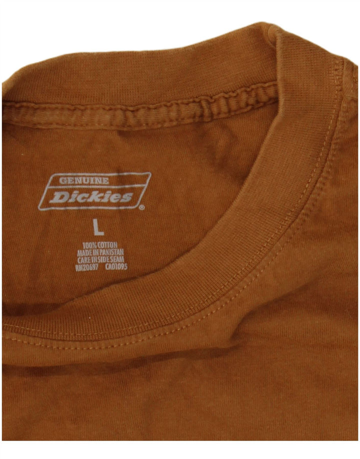 Tricou pentru bărbați Dickies Top mare din bumbac maro