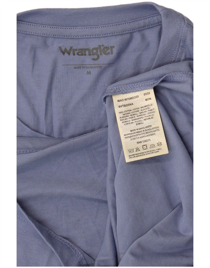 Tricou pentru bărbați WRANGLER Top Medium Blue Bumbac