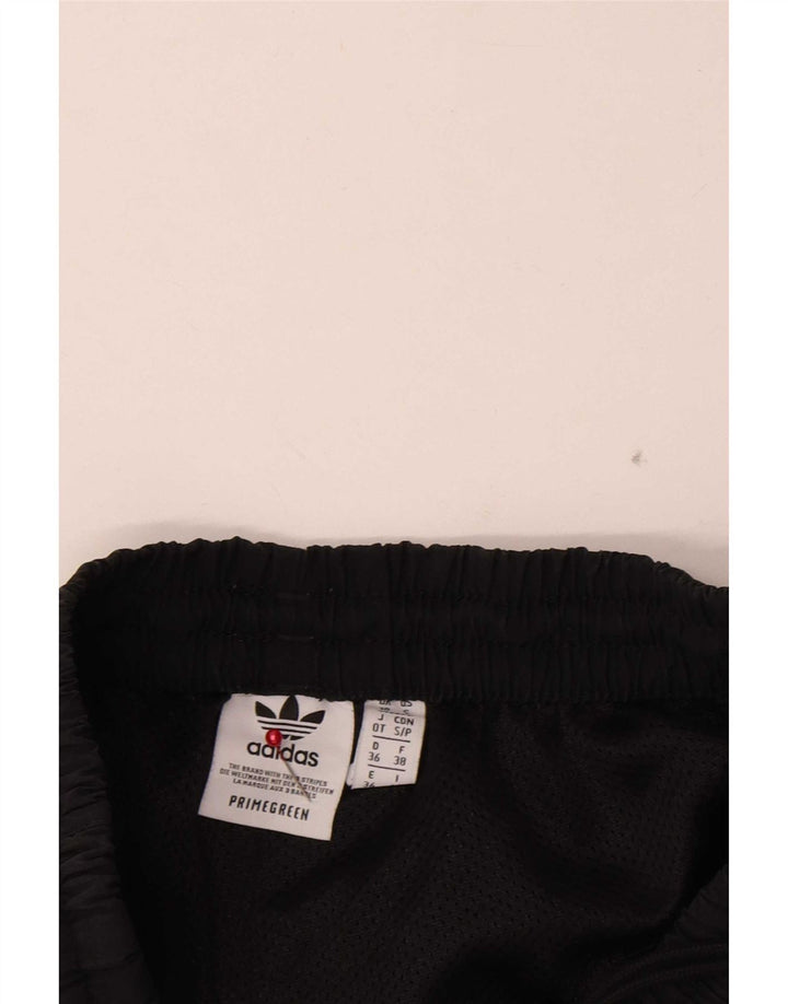 Pantaloni scurți sport Adidas pentru femei UK 10 Small Negru Poliester