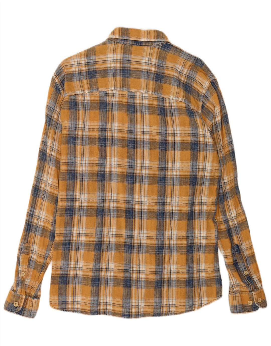 Cămașă de flanel Jack & Jones pentru bărbați, bumbac cu carouri galbene mari