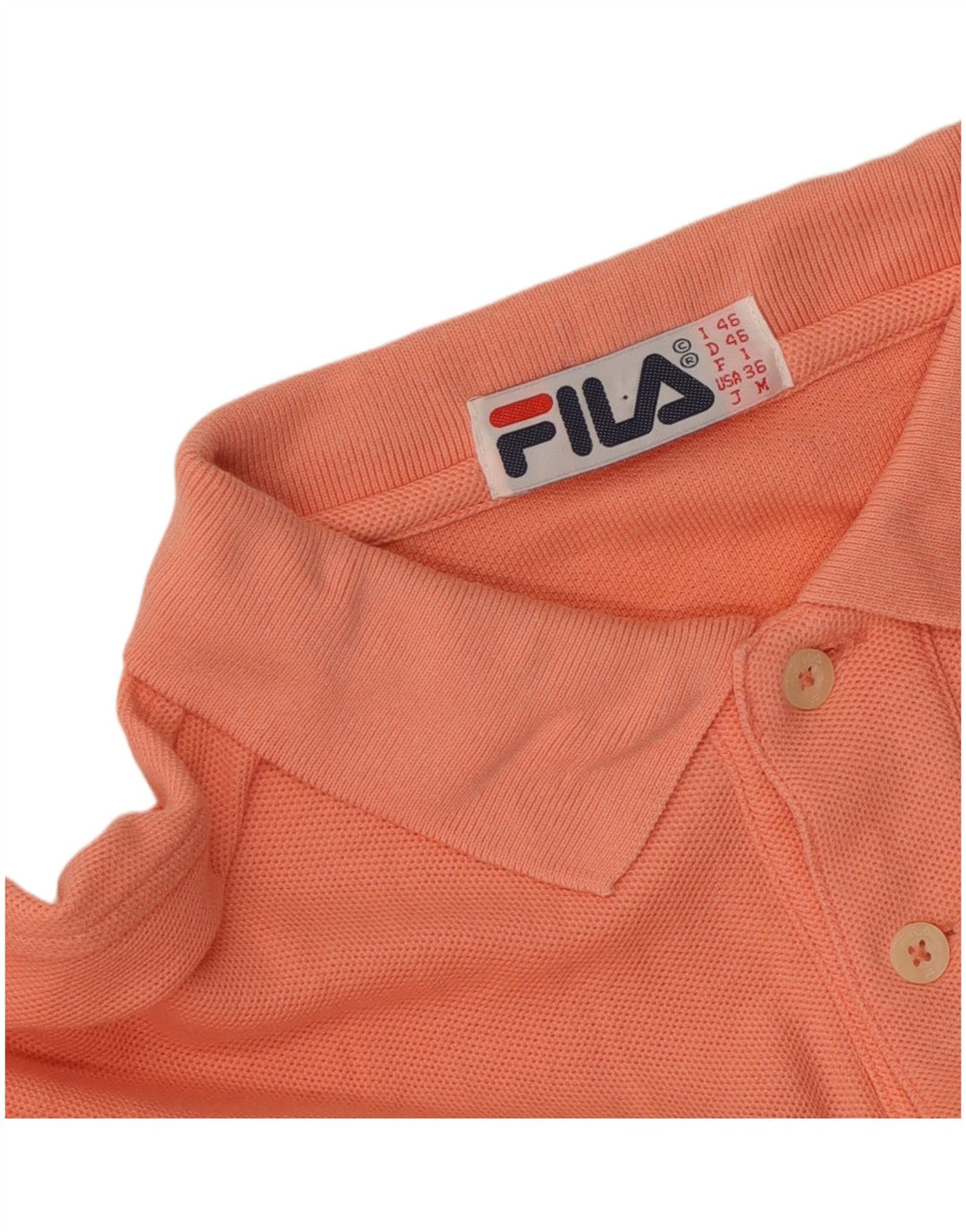 Tricou polo Fila Bărbați cu mânecă lungă IT 46 Small Orange