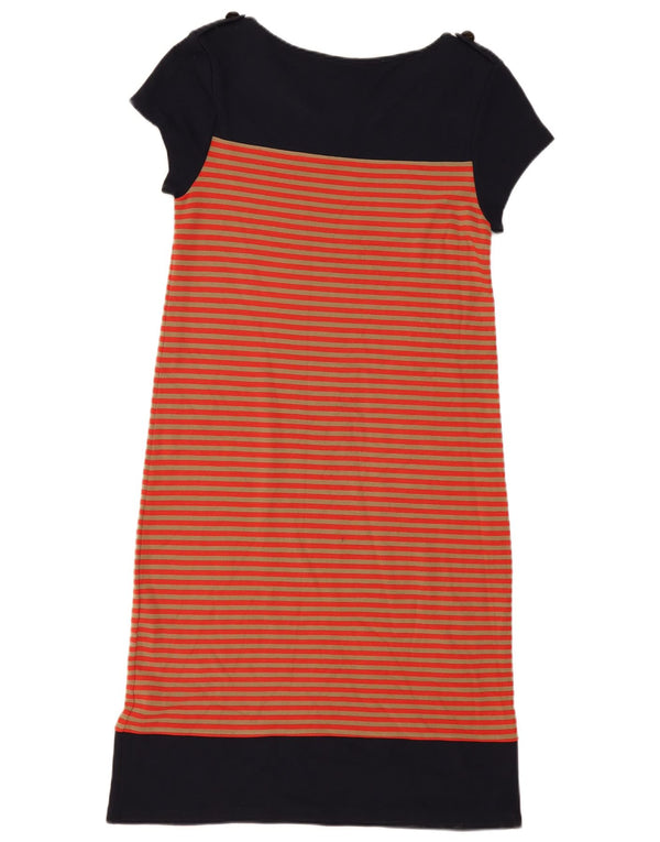 Următorul Rochie tricou pentru femei UK 14 Medium Bleumarin Poliester cu dungi
