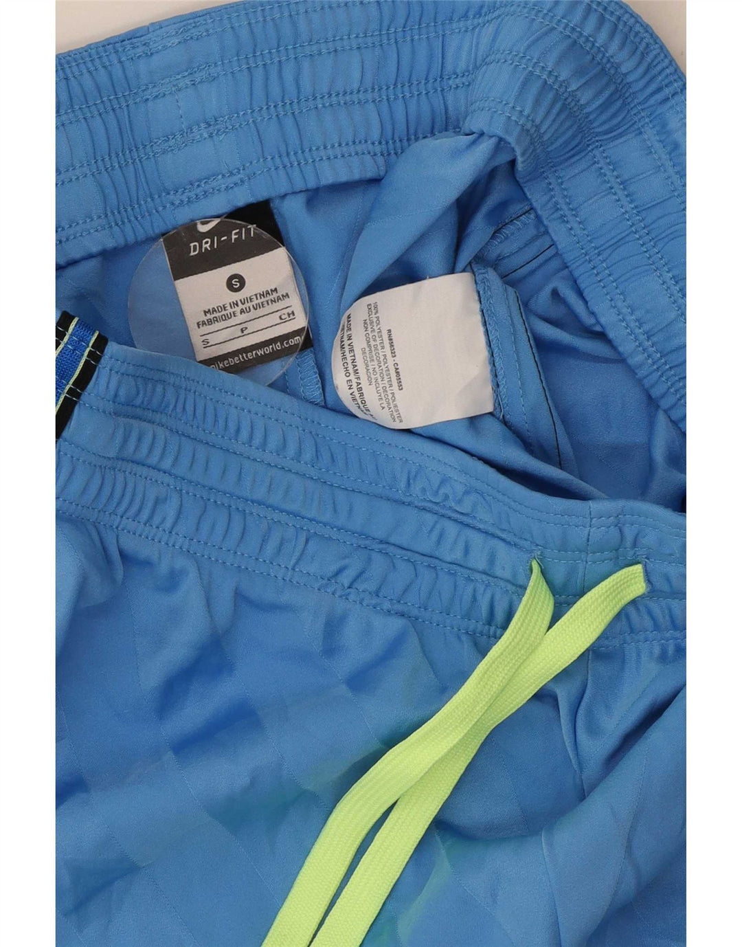 Pantaloni scurti sport Nike pentru bărbați, poliester cu dungi mici, albastre