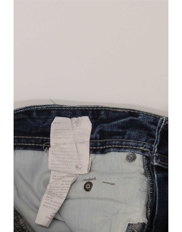 Pantaloni scurți Jack & Jones pentru bărbați din denim învechit, mediu W32, bumbac albastru