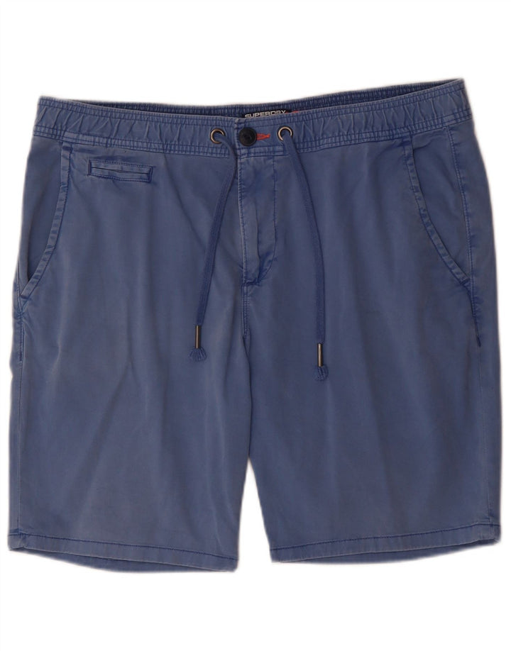 Pantaloni scurți chino Superdry pentru bărbați XL W38 Bumbac albastru