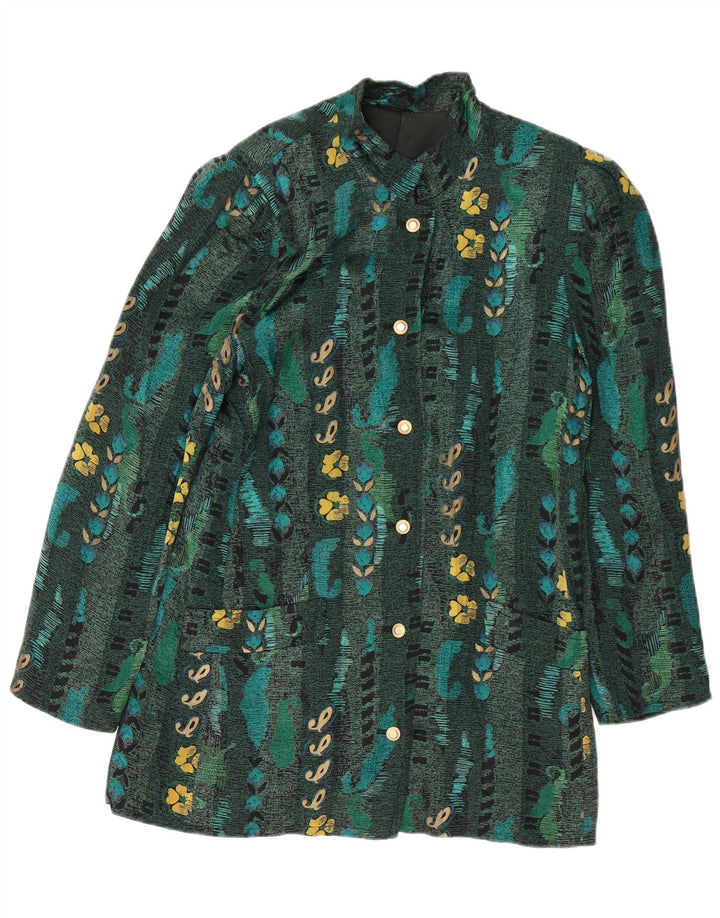 Betty Barclay Jachetă Blazer cu 6 nasturi pentru femei EU 38 Medium Verde Floral