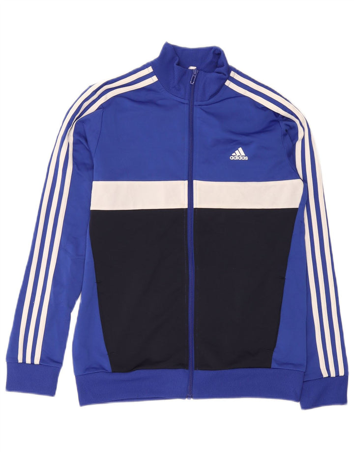 Jachetă de trening pentru băieți Adidas 13-14 ani, albastru, poliester