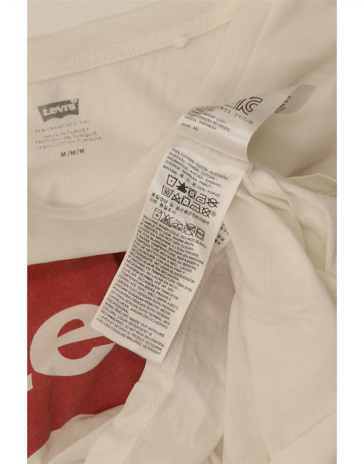 Tricou grafic Levi's pentru femei Top UK 12 Medium White Bumbac