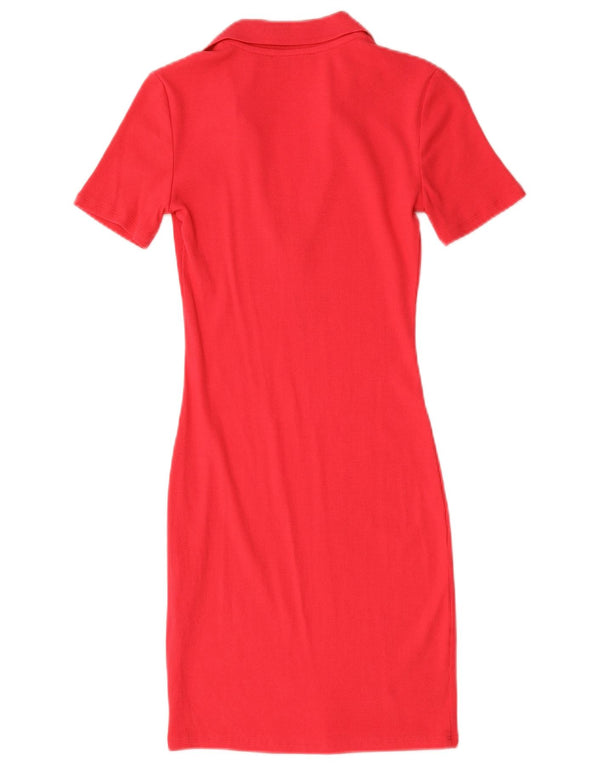 Rochie Bodycon pentru Damă Zara UK 8 Small Red Bumbac
