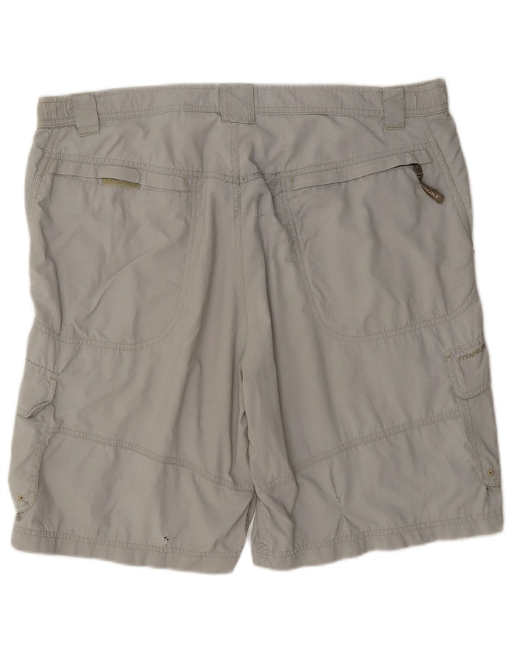 Pantaloni scurți Columbia Titanium Cargo pentru bărbați, mari W36, poliamidă gri