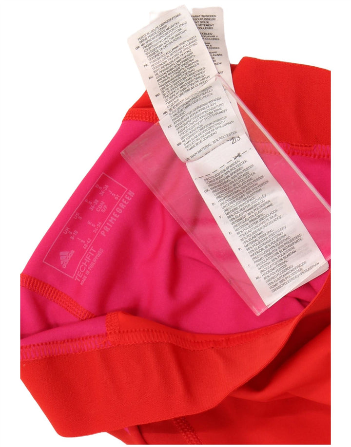 Leggings ADIDAS Tech Fit Graphic pentru femei Marea Britanie 8/10 cu buline roșii mici