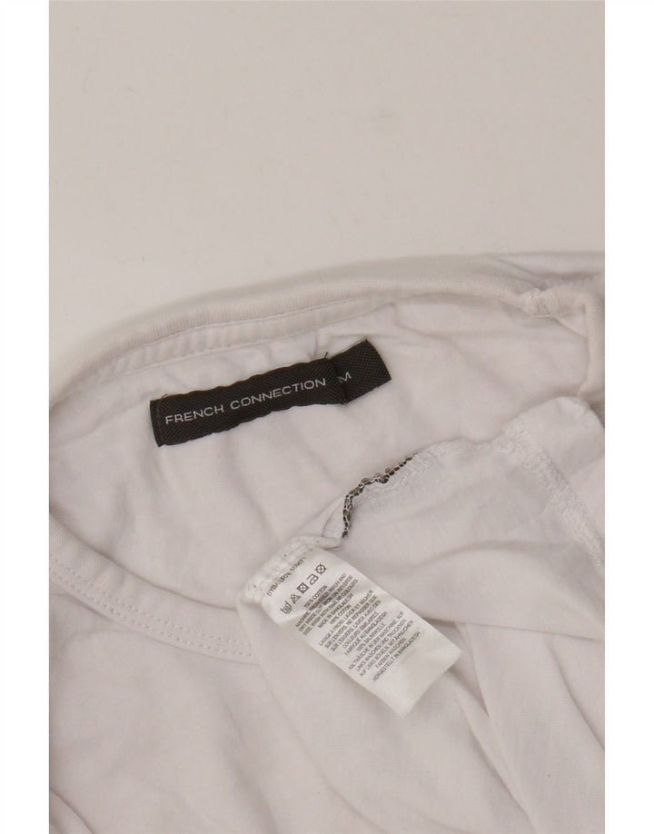 FRENCH CONNECTION Tricou pentru femei Top UK 12 Medium White Bumbac