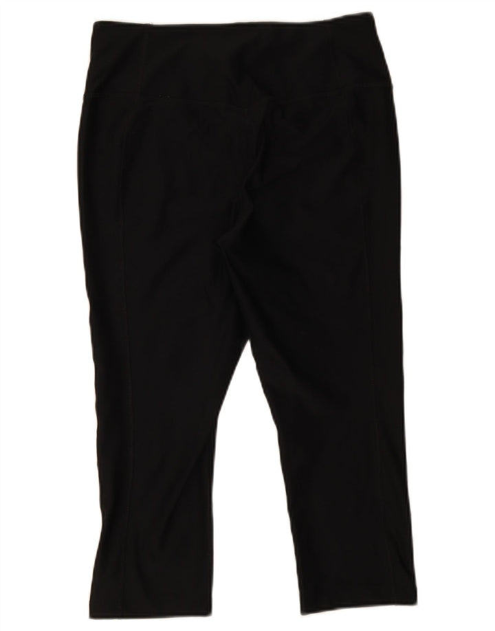 Leggings capri Nike Dri Fit pentru femei UK 14 Poliester mediu negru