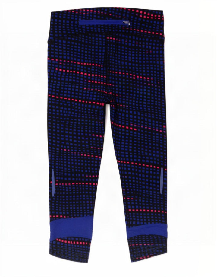 Leggings Capri Under Armour pentru femei UK 12 Medium Blue Striped