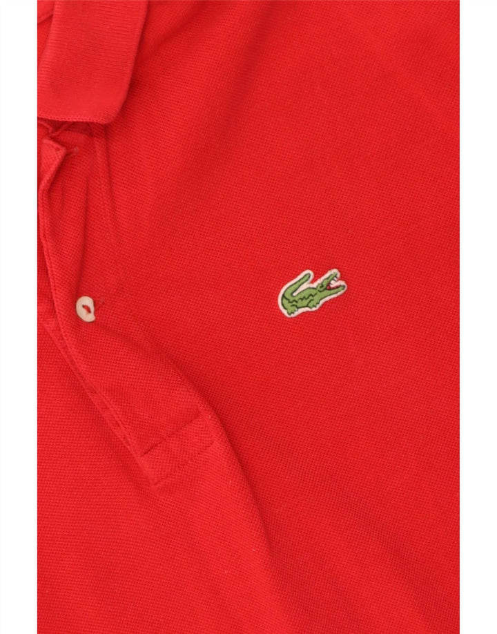 Tricou polo pentru bărbați Lacoste Mărimea 7 2XL Bumbac roșu