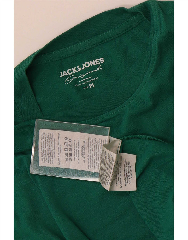 Tricou obișnuit Jack & Jones pentru bărbați Top din bumbac verde mediu