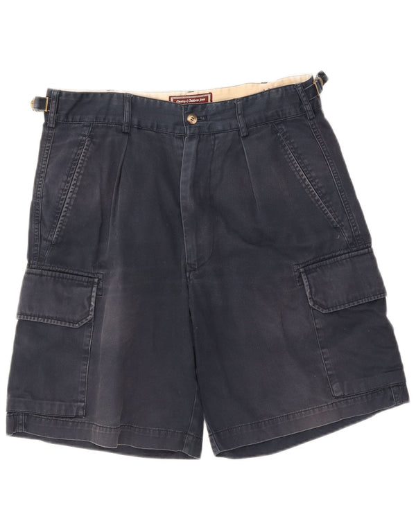 Pantaloni scurți cargo Marlboro Classics pentru bărbați EU 48 Medium W32 Bumbac bleumarin