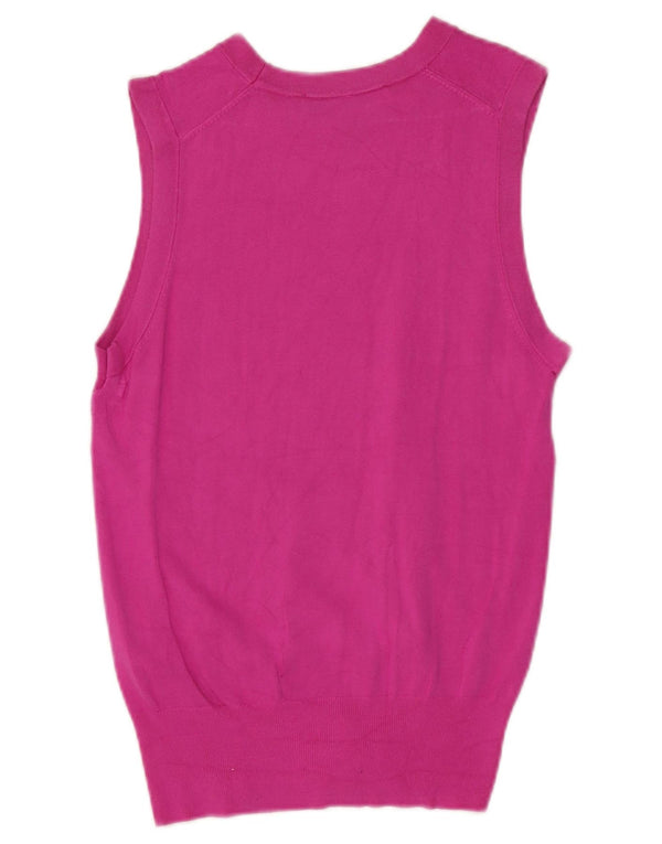 Vesta Zara Femei Tank Top UK 8 Small Pink