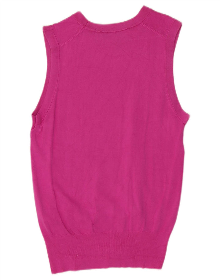 Vesta Zara Femei Tank Top UK 8 Small Pink