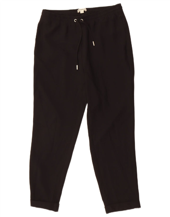 Whistles Pantaloni de trening pentru femei Joggeri UK 10 Poliester negru mic