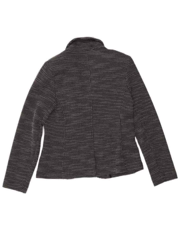 WHISTLES Jachetă pentru femei cu 2 nasturi, UK 10, bumbac cu dungi negre mici