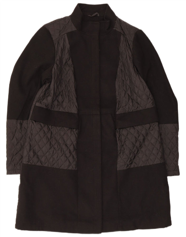 Pardesiu matlasat pentru femei Marks & Spencer UK 16 Poliester negru mare