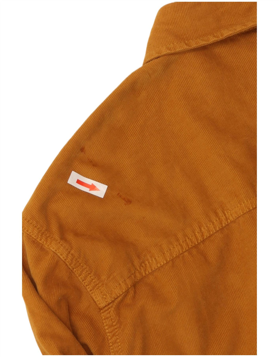 Cămașă Fat Face pentru bărbați din catifea mare, bej, bumbac