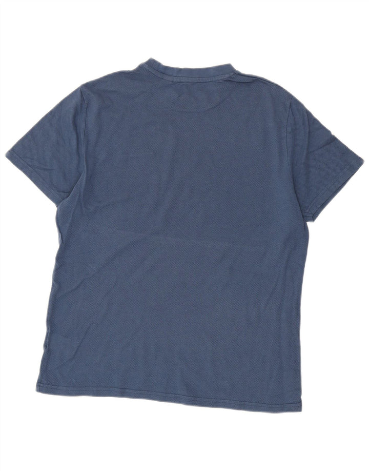 Tricou Ben Sherman pentru bărbați Top mediu din bumbac bleumarin