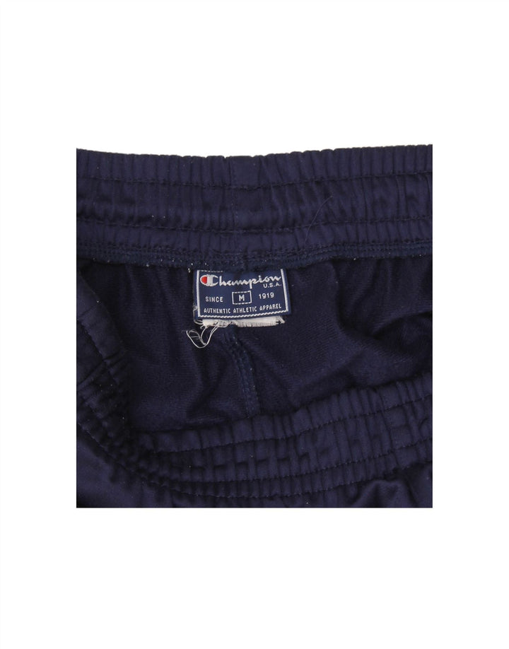 CHAMPION Mens Tracksuit Trousers Medium  Navy Blue Colourblock Polyester