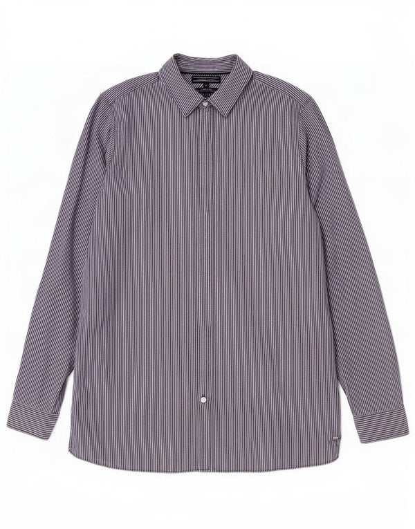 Cămașă pentru femei Tommy Hilfiger Boyfriend Fit US 8 Medium bleumarin cu dungi