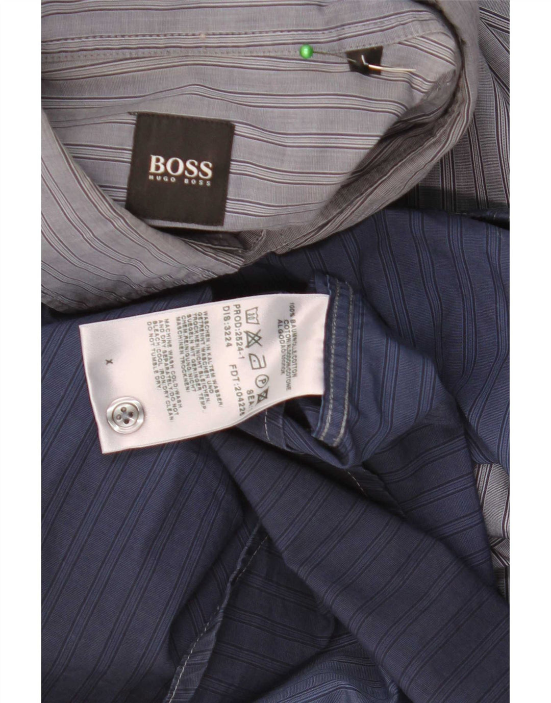 Cămașă pentru bărbați Hugo Boss, mare, albastru Tie Dye Bumbac