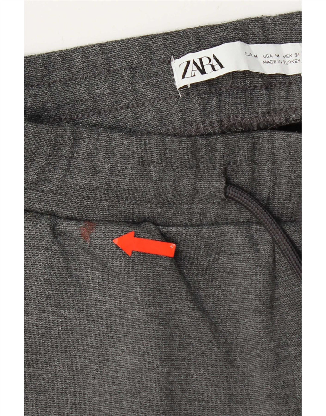 Pantaloni de trening Zara Barbati Joggeri Gri mediu Poliester