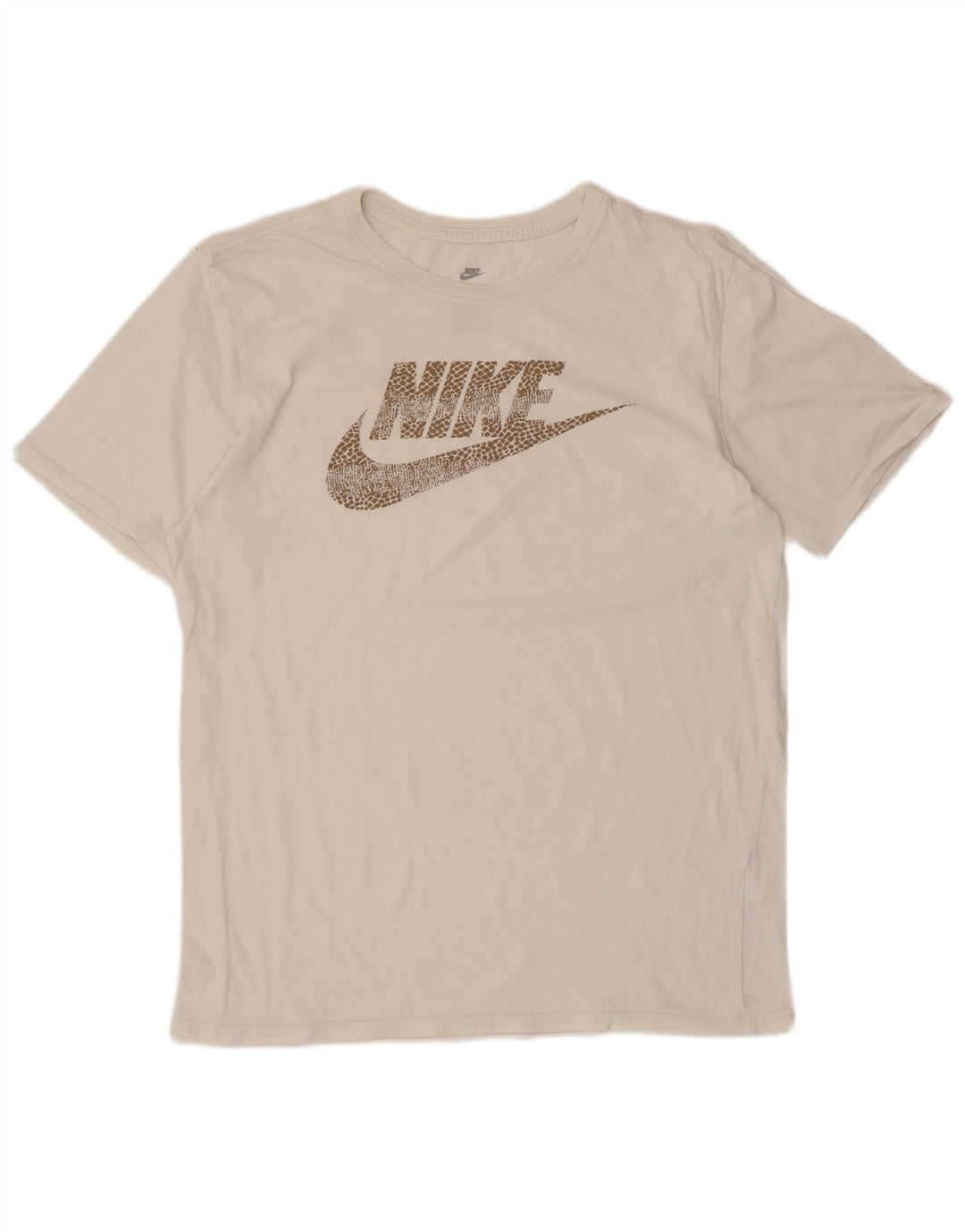Tricou grafic Nike pentru bărbați, cu croială atletică, top mediu alb