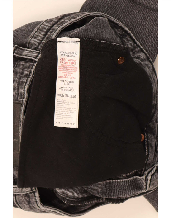 Blugi slim pentru femei Topshop W26 L30 bumbac gri