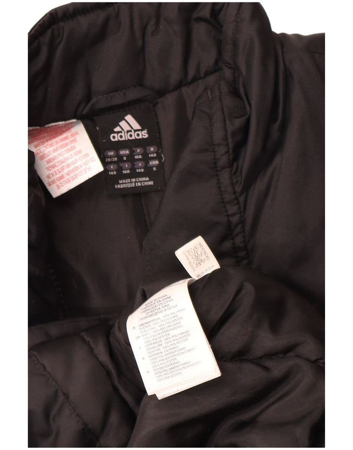 Palton căptușit pentru băieți Adidas AC Milan 9-10 ani poliester negru