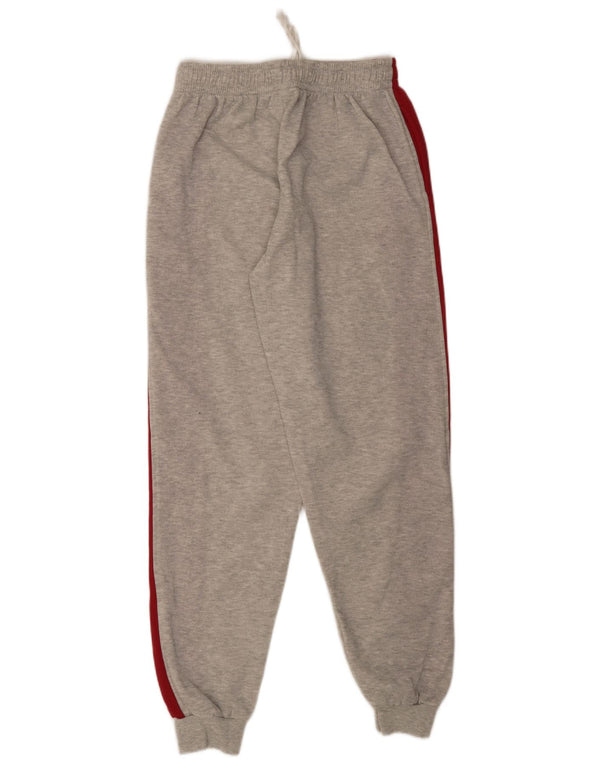 Pantaloni de trening Vintage pentru femei cu grafică Joggeri UK 6 XS Gri Colorblock