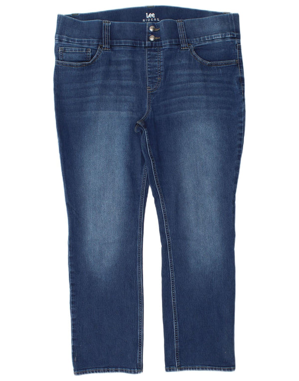 Blugi Lee Riders Slim pentru femei US 18 2XL W38 L27 Bumbac albastru